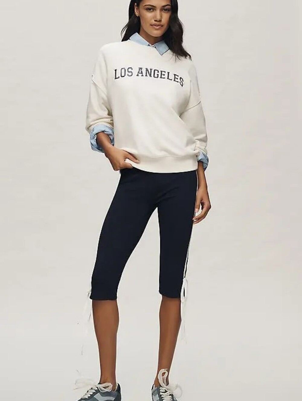 Beach Riot x Anthropologie Los Angeles Sequin City Sweatshirt XL